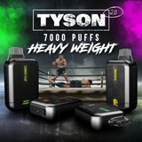 Tyson 2.0 Heavy Weight 7000 Puffs Disposable Device With Mesh Coil & USB-C Included - Display of 10