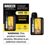 Breeze Prime - 6000 Puffs - 5% Nicotine - 5ct Display