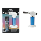 Scorch Torch White Table Torch with butane combo asst. colors Neon base