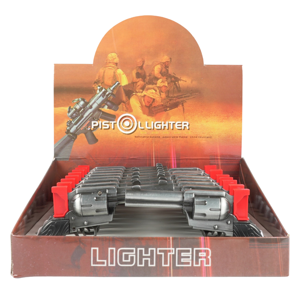 Glickit Revolver style lighter 16ct box