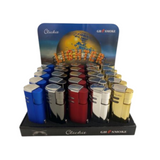 Clickit Colorful 3 flame style lighter 25ct box
