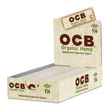 OCB Organic Unbleached 1 1/4 Rolling Papers - 24 Booklets Display