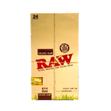 RAW Organic Hemp Natural Unrefined 1 1/4 Rolling Papers (24 ct Display)
