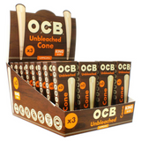 OCB Virgin Unbleached Cone King Size (32 Pack Display)