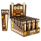 OCB Virgin Unbleached Cone 1 1/4 Size (32 Pack Display)