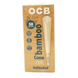 OCB Unbleached Bamboo Cone 1 1/4 size (50 per box)