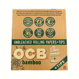 OCB Bamboo Unbleached Rolling Papers and Tips Slim Size