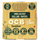 OCB Bamboo Unbleached Rolling Papers Slim Size (24 PCS Display)