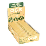 OCB Bamboo Unbleached Rolling Papers 1 1/4 Size (24 PCS Display)