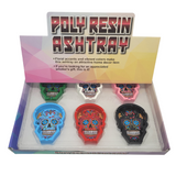 Poly Resin Ashtray | Skull Design | 6 CT
