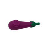 silicon hand pipe eggplant shaped