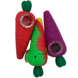 Silicone Carrot Shaped Hand Pipe