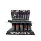 TECHNO QUAD TORCH COLORFUL 15CT