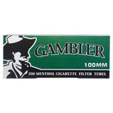 Gambler 100 mm - Menthol Cigarette Filter Tubes (5 BOXES)