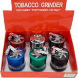 Tobacco Grinder with Handle, MH 235 (6 PCS Display)