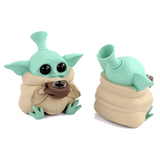 Baby Yoda Silicone Water Pipe Assorted Colors