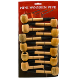 Mini Wooden Pipe - 12ct