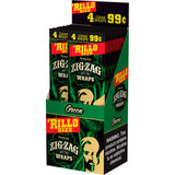 Zig Zag Rillo Size Cigar Wraps - 15ct