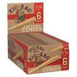 Zig Zag Unbleached 1 1/4 Pre-rolled Cones - 30ct